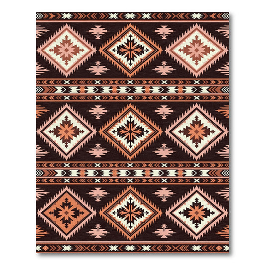 Southwestern Diamond Navajo Stripe Rug