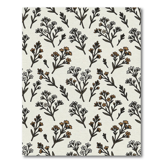 Delicate Branching Blossoms Ivory Rug