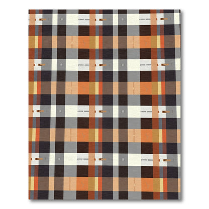 Earthy Tones Plaid Checkerboard Rug