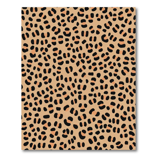 Classic Cheetah Spots Tawny Black Rug