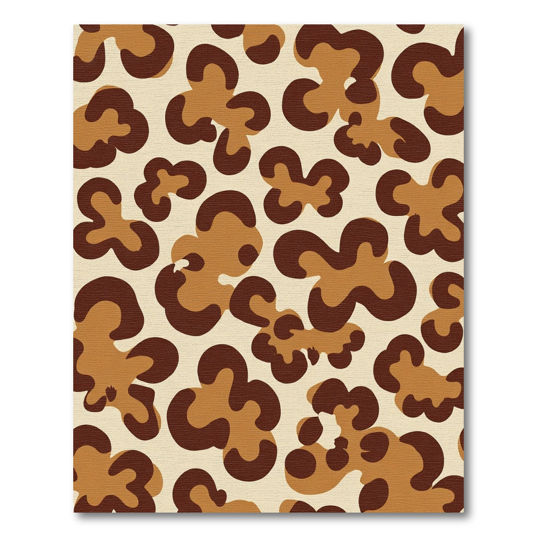 Brown Taupe Abstract Spots Rug