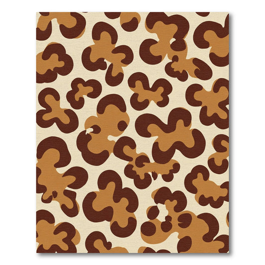 Brown Taupe Abstract Spots Rug