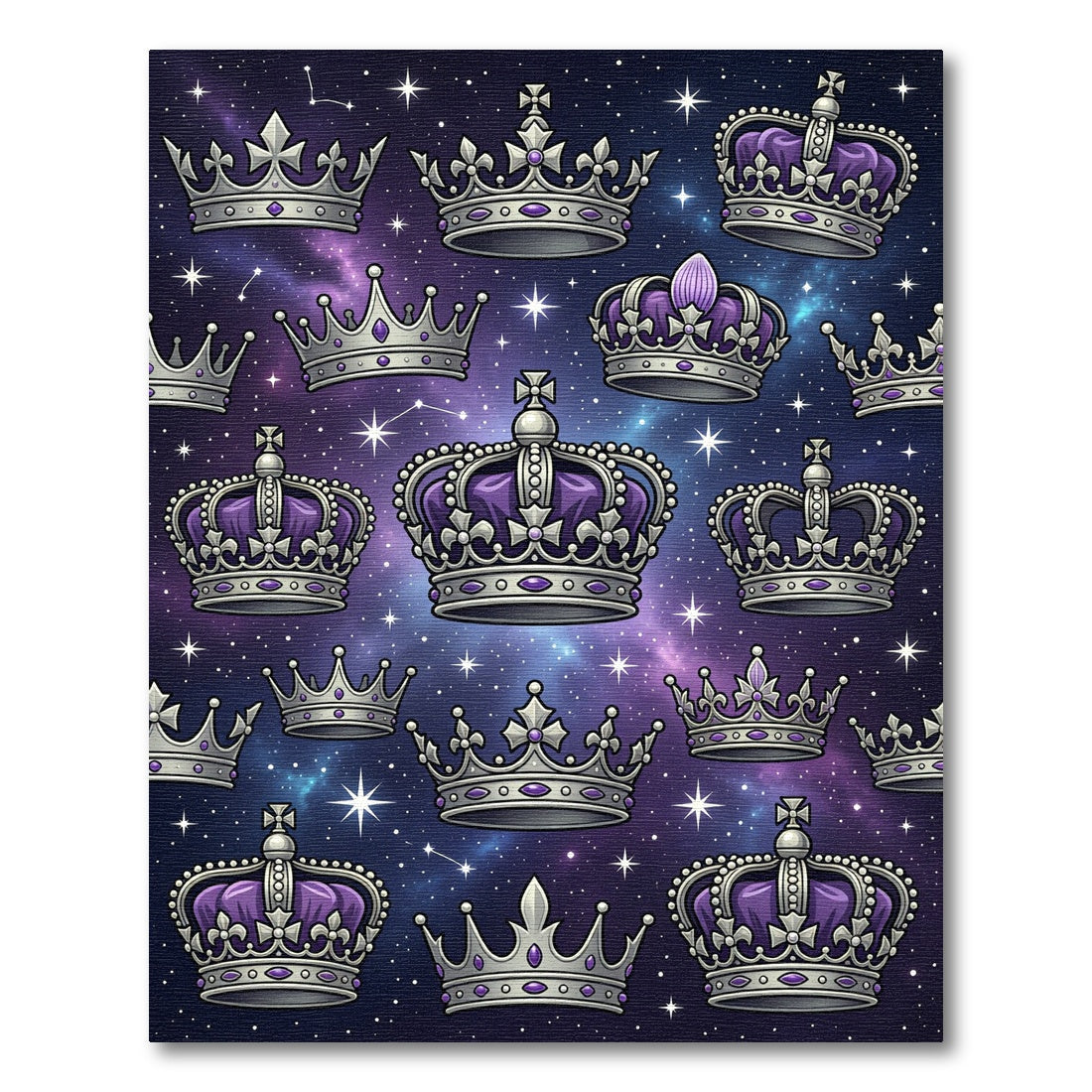Royal Purple Crown Nebula Art Rug