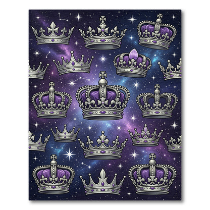 Royal Purple Crown Nebula Art Rug