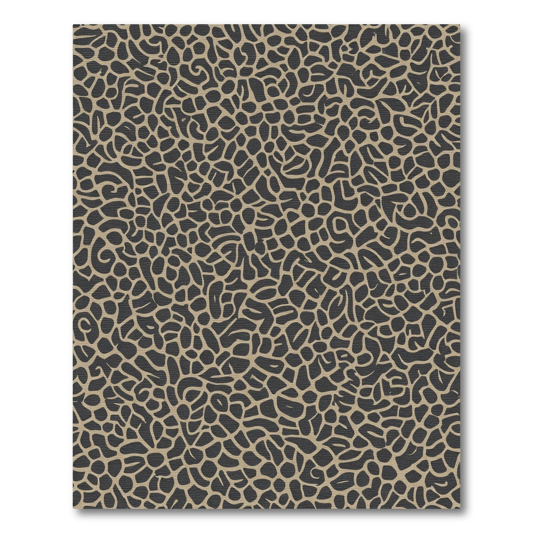 Tan Organic Amorphous Cluster Rug