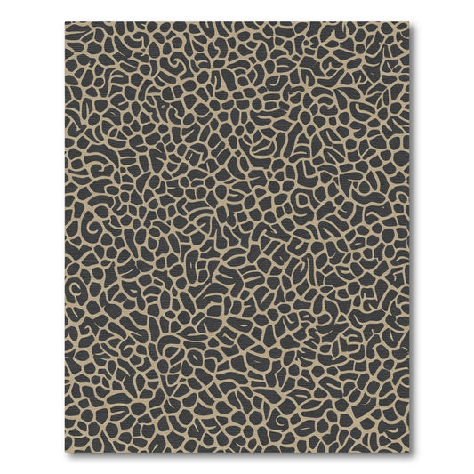 Tan Organic Amorphous Cluster Rug
