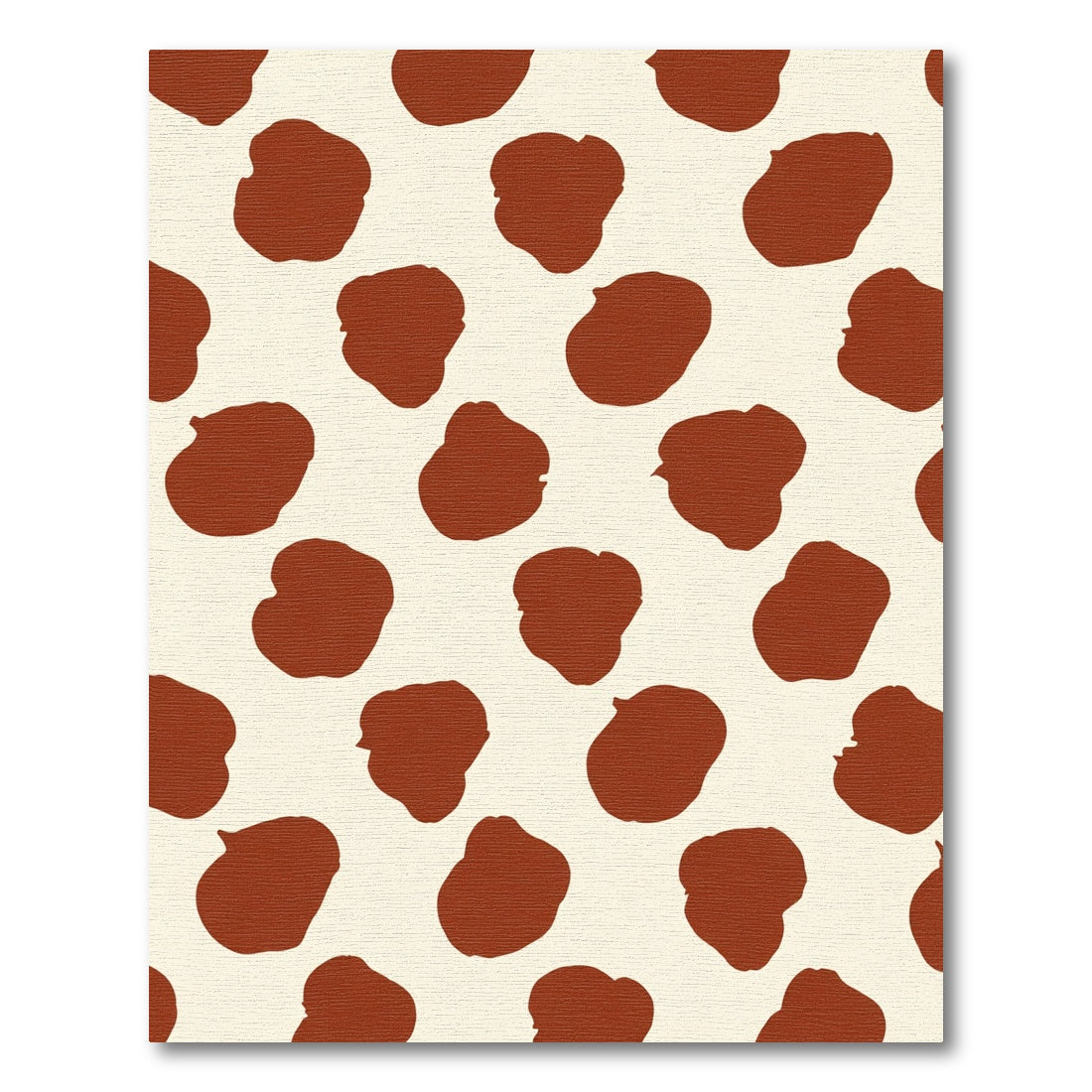 Brown Spotted Organic Shape Rug
