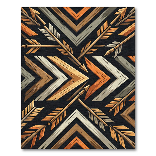 Rustic Wooden Arrow Graphic Rug