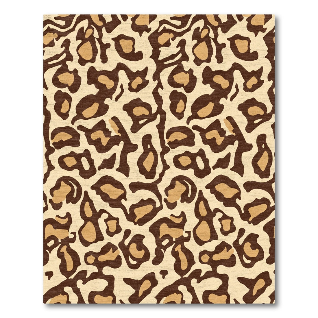 Bold Tan Leopard Spots Rug