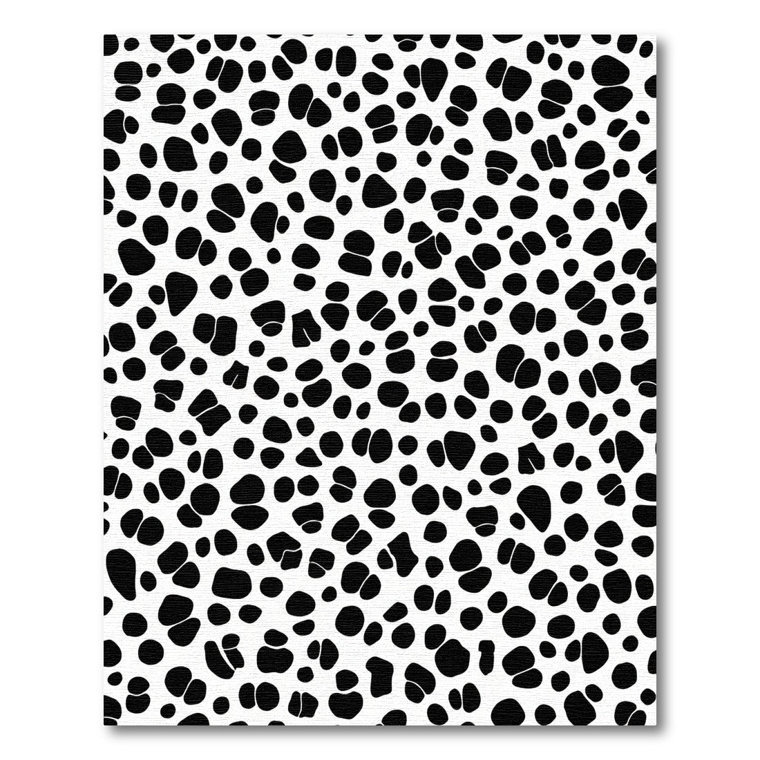 Black White Dalmation Spot Area Rug