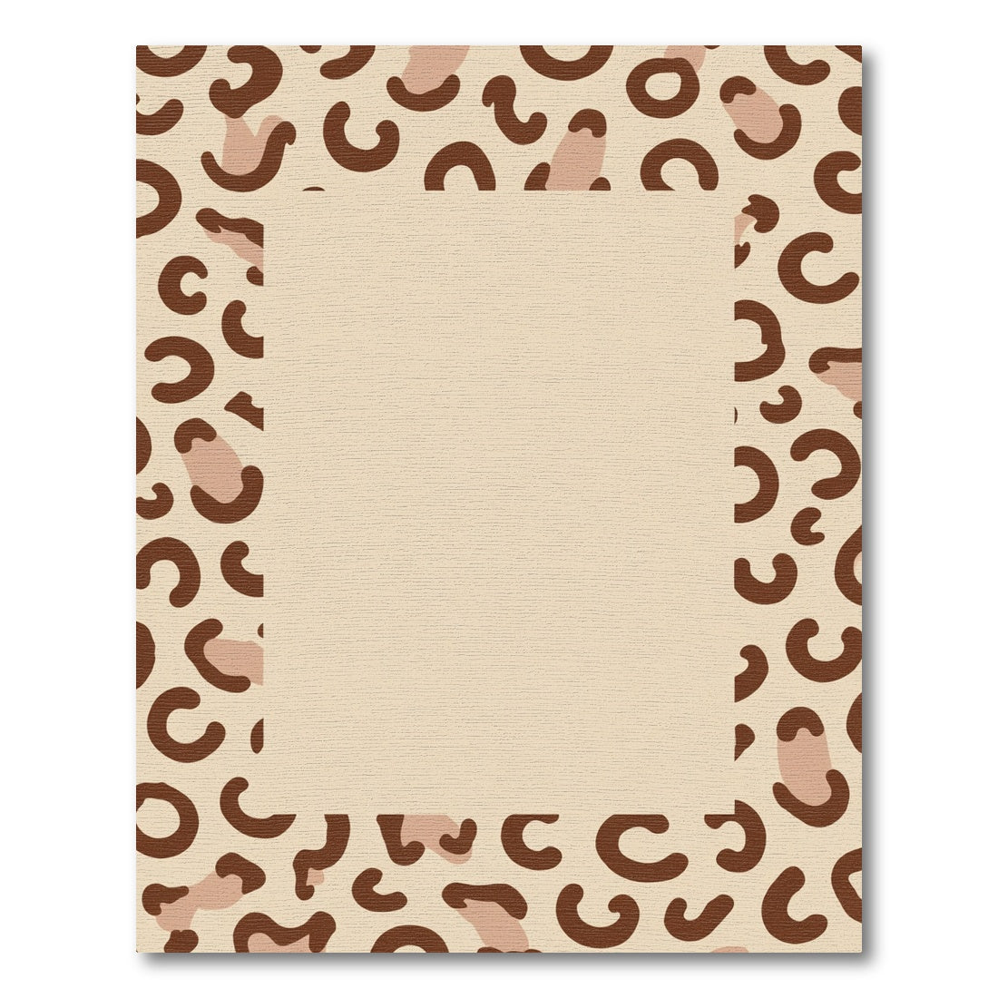 Brown Tan Leopard Spot Rug