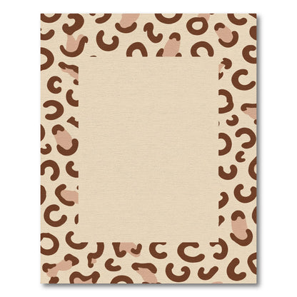 Brown Tan Leopard Spot Rug