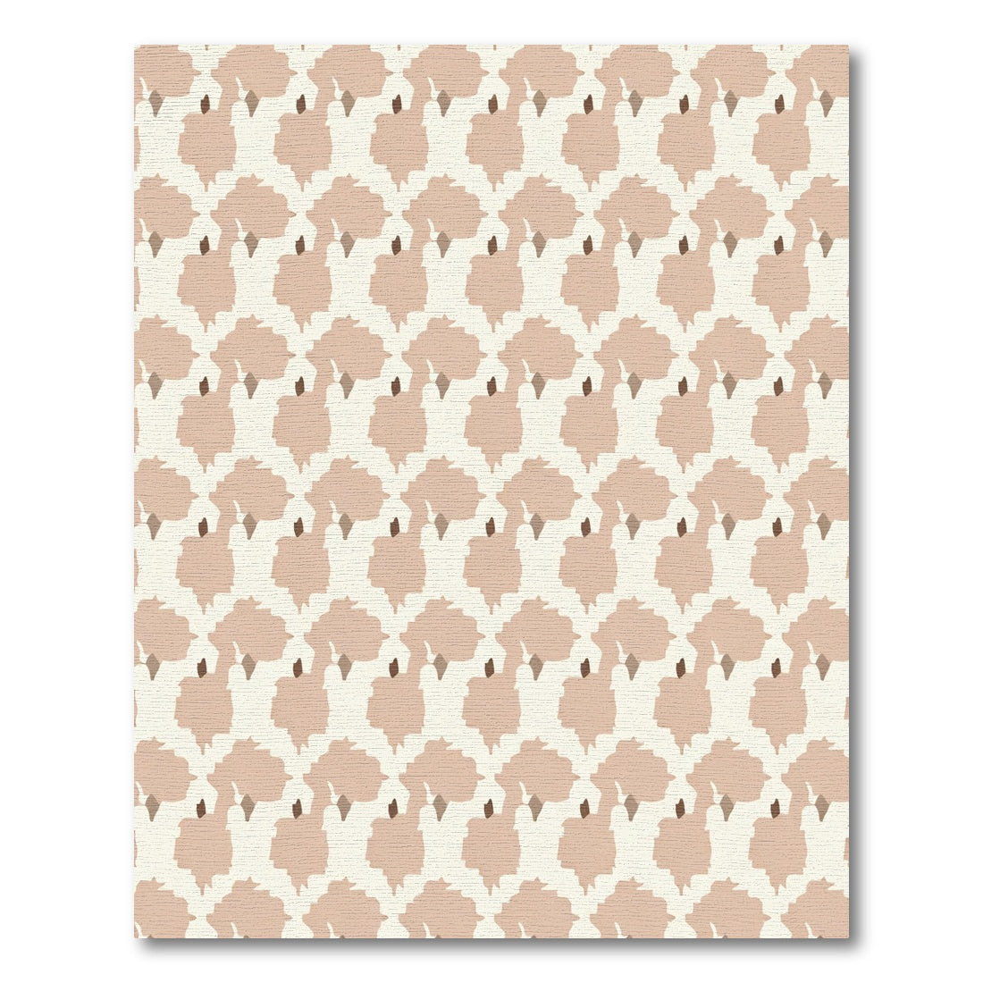 Abstract Blush Camel Geometric Rug