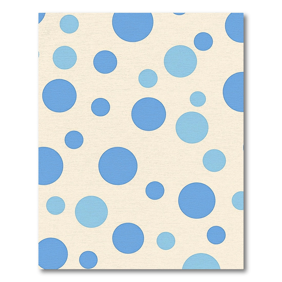 Whimsical Blue Polka Dots Rug
