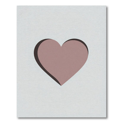 Rose Heart Shape Shadow Rug