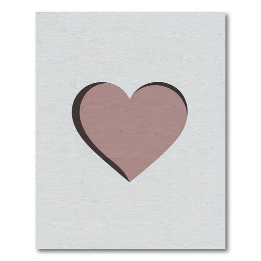 Rose Heart Shape Shadow Rug