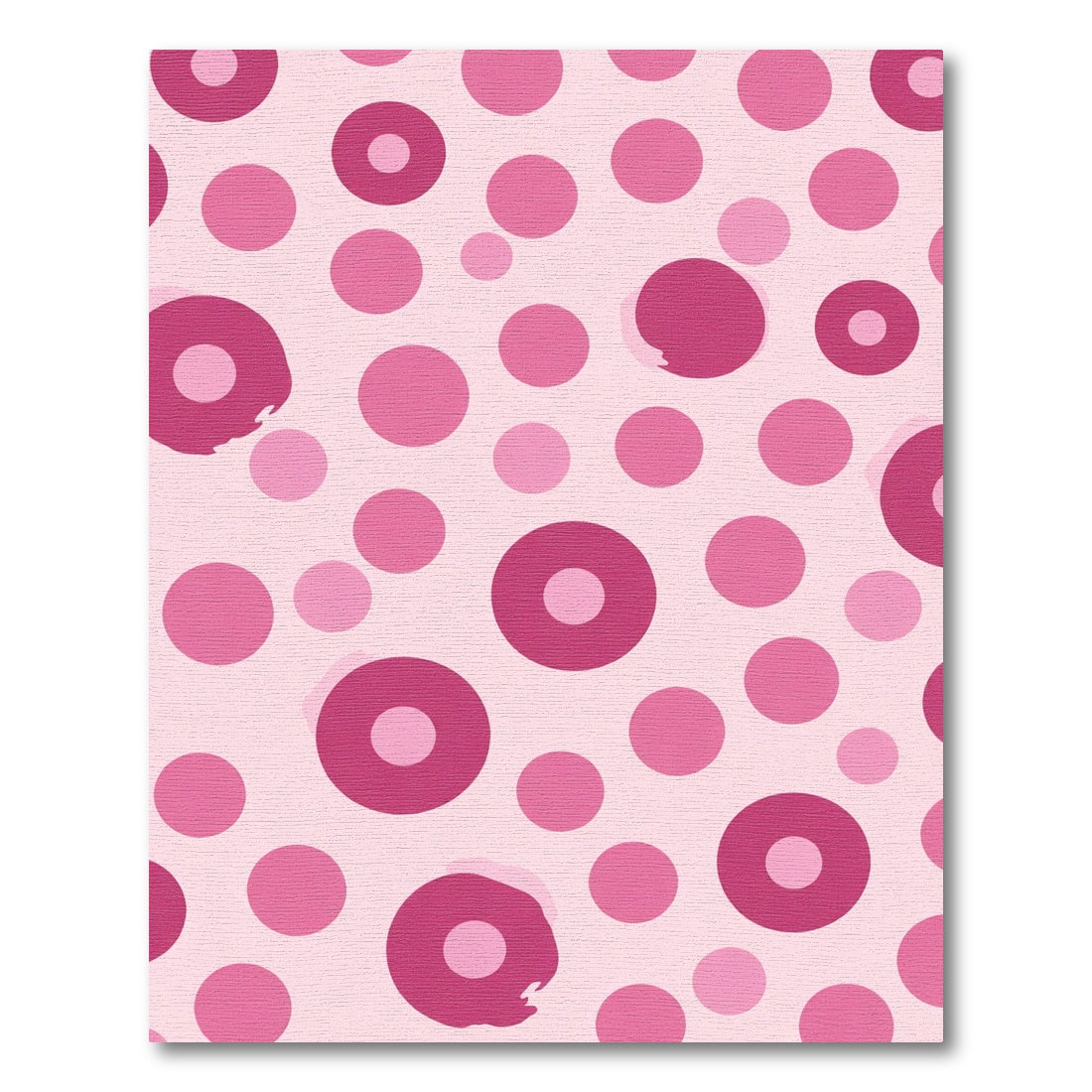 Pink Polka Dot Scatter Rug
