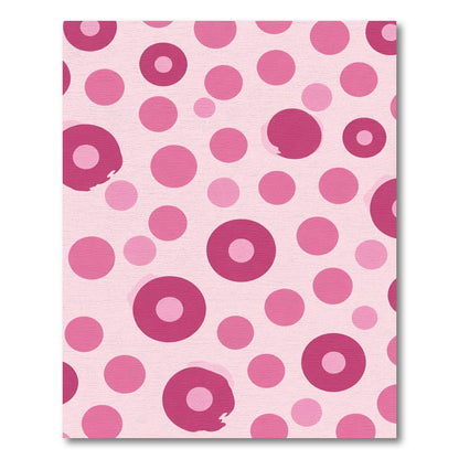 Pink Polka Dot Scatter Rug