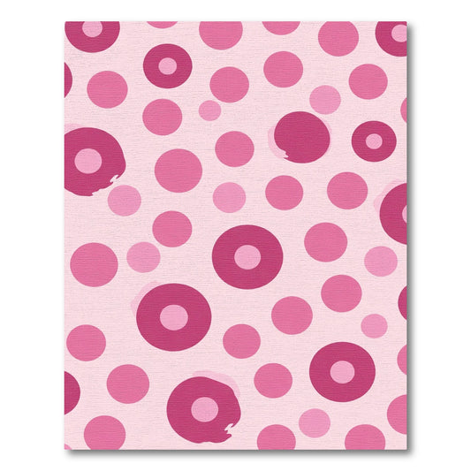 Pink Polka Dot Scatter Rug