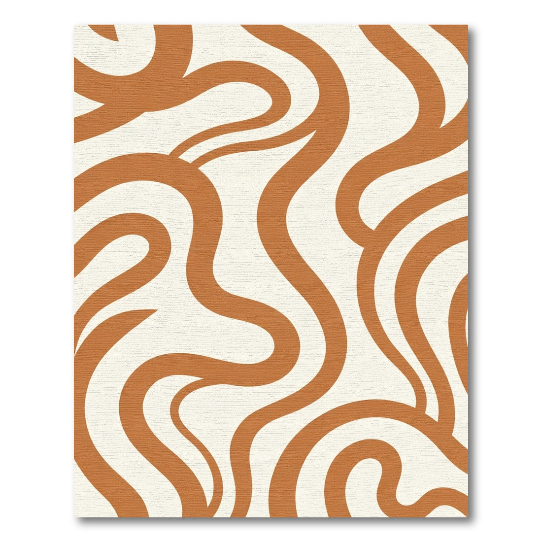 Desert Swirl Abstract Curved Lines Rug
