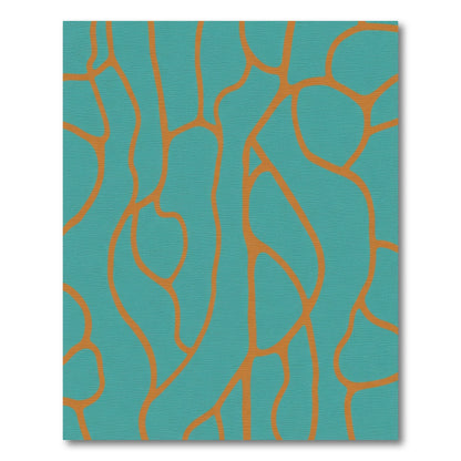 Turquoise Copper Organic Weave Rug