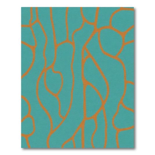 Turquoise Copper Organic Weave Rug