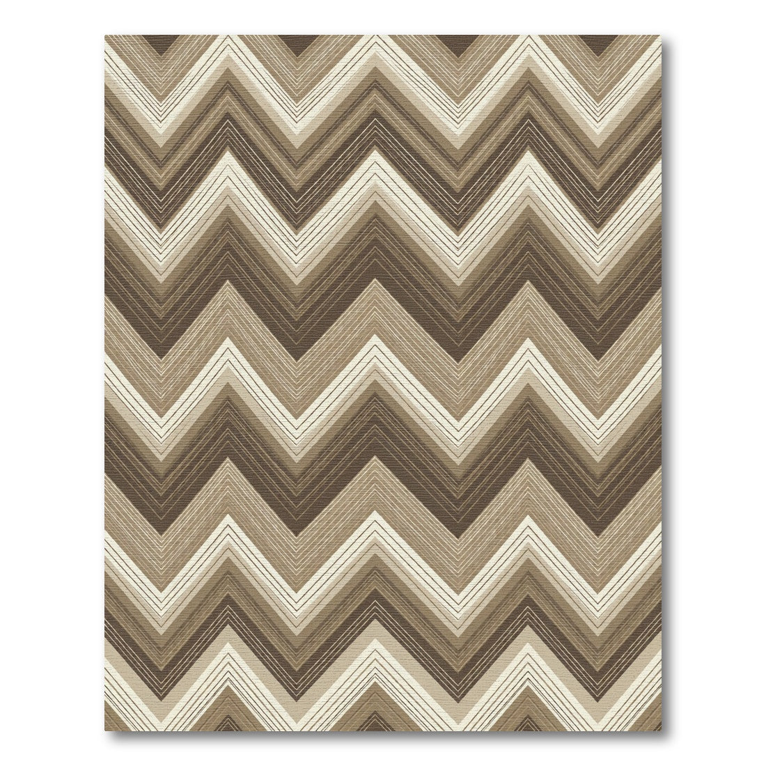 Earthy Tones Zigzag Stripe Rug