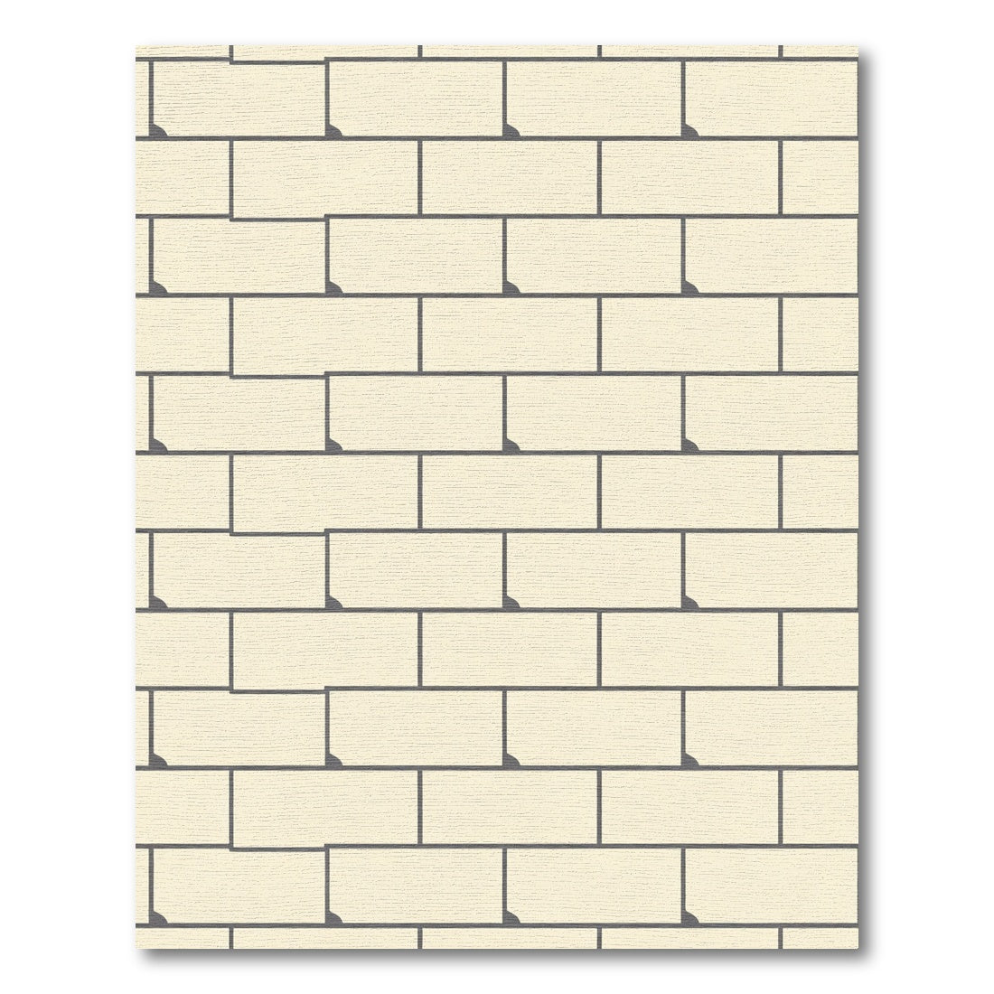 Cream Ivory Brick Tiling Rug