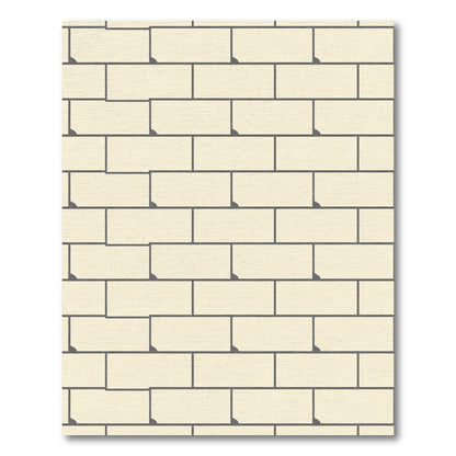 Cream Ivory Brick Tiling Rug