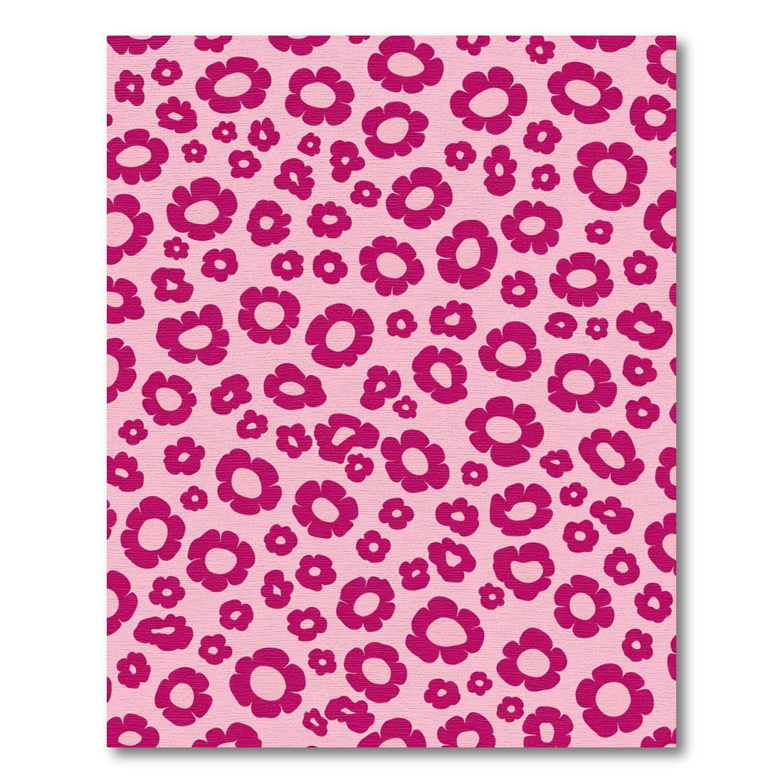 Pink Magenta All Over Flowers Rug