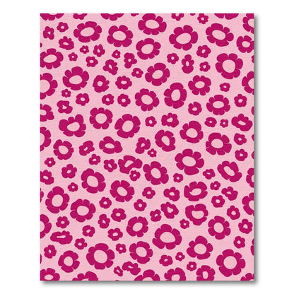 Pink Magenta All Over Flowers Rug