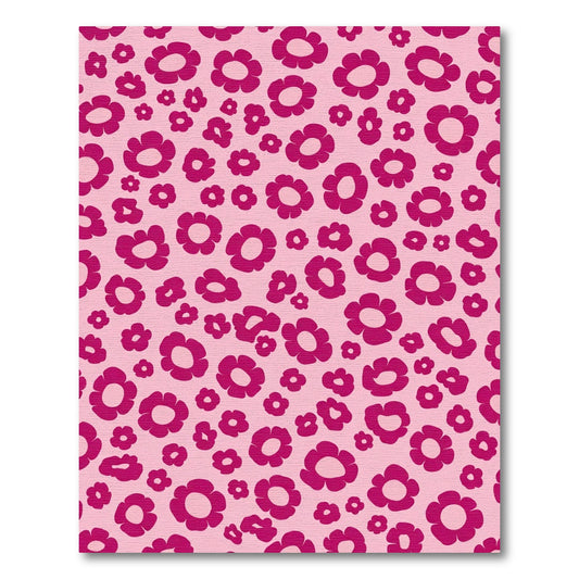 Pink Magenta All Over Flowers Rug