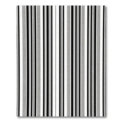 Bold Black White Contemporary Stripe Rug