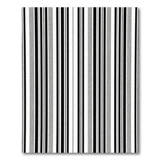 Bold Black White Contemporary Stripe Rug