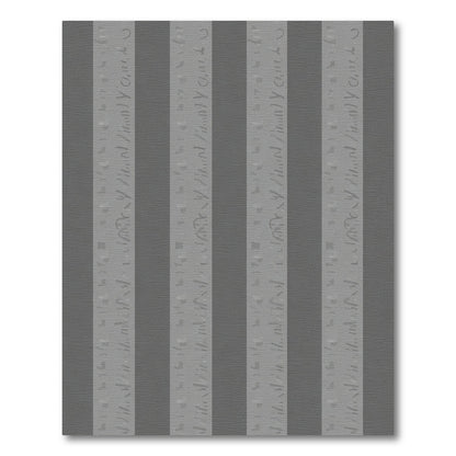Gray Stripe Calligraphy Rug