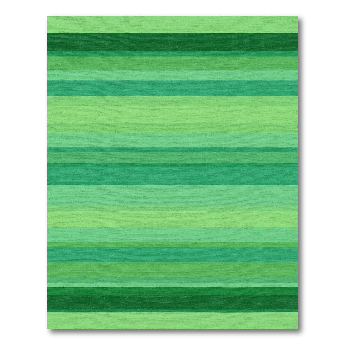 Emerald Green Abstract Stripe Rug
