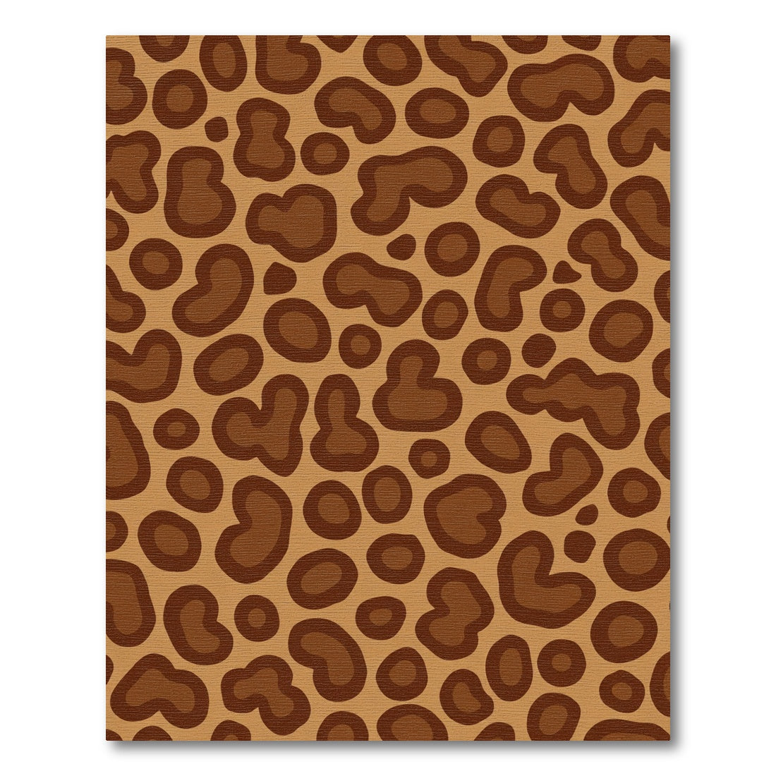 Brown Leopard Spots All Over Rug