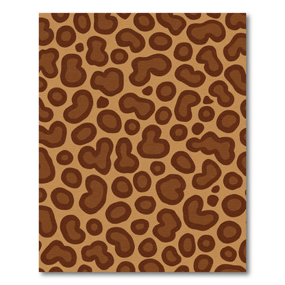Brown Leopard Spots All Over Rug