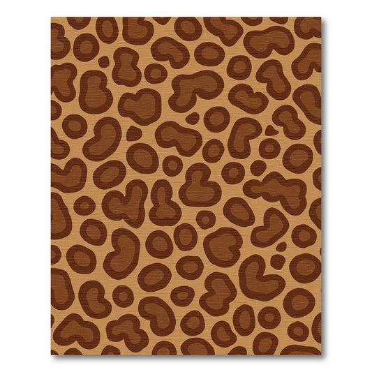 Brown Leopard Spots All Over Rug