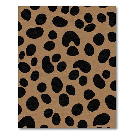 Brown Black Organic Spots Rug