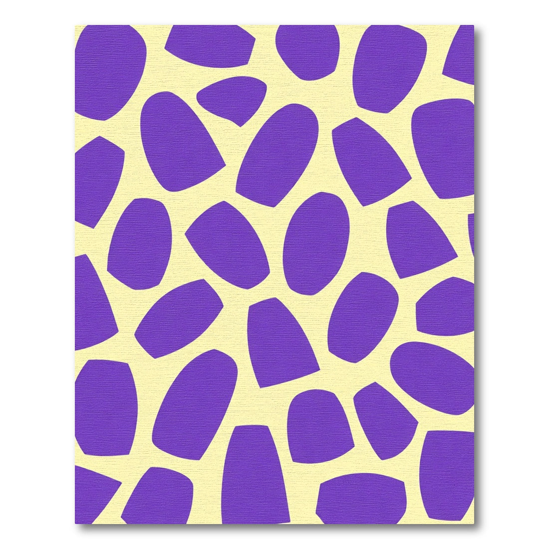 Purple Spots Cream Background Rug