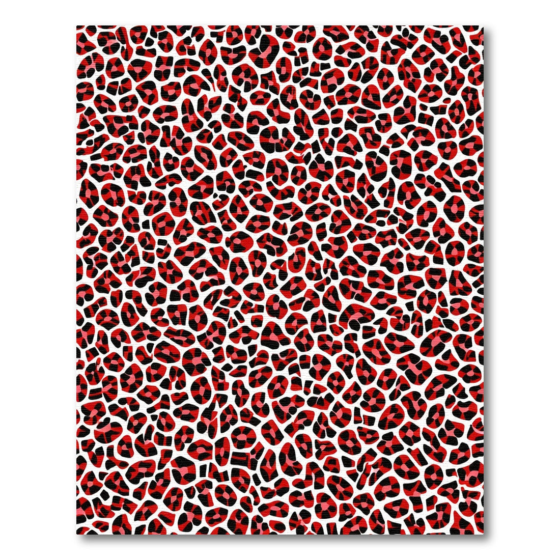 Bold Red Animal Spots All Over Rug