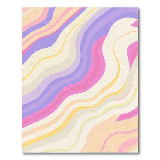 Pastel Swirl Marble Art Rug