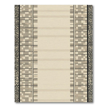 Animal Print Stripe Geometric Rug