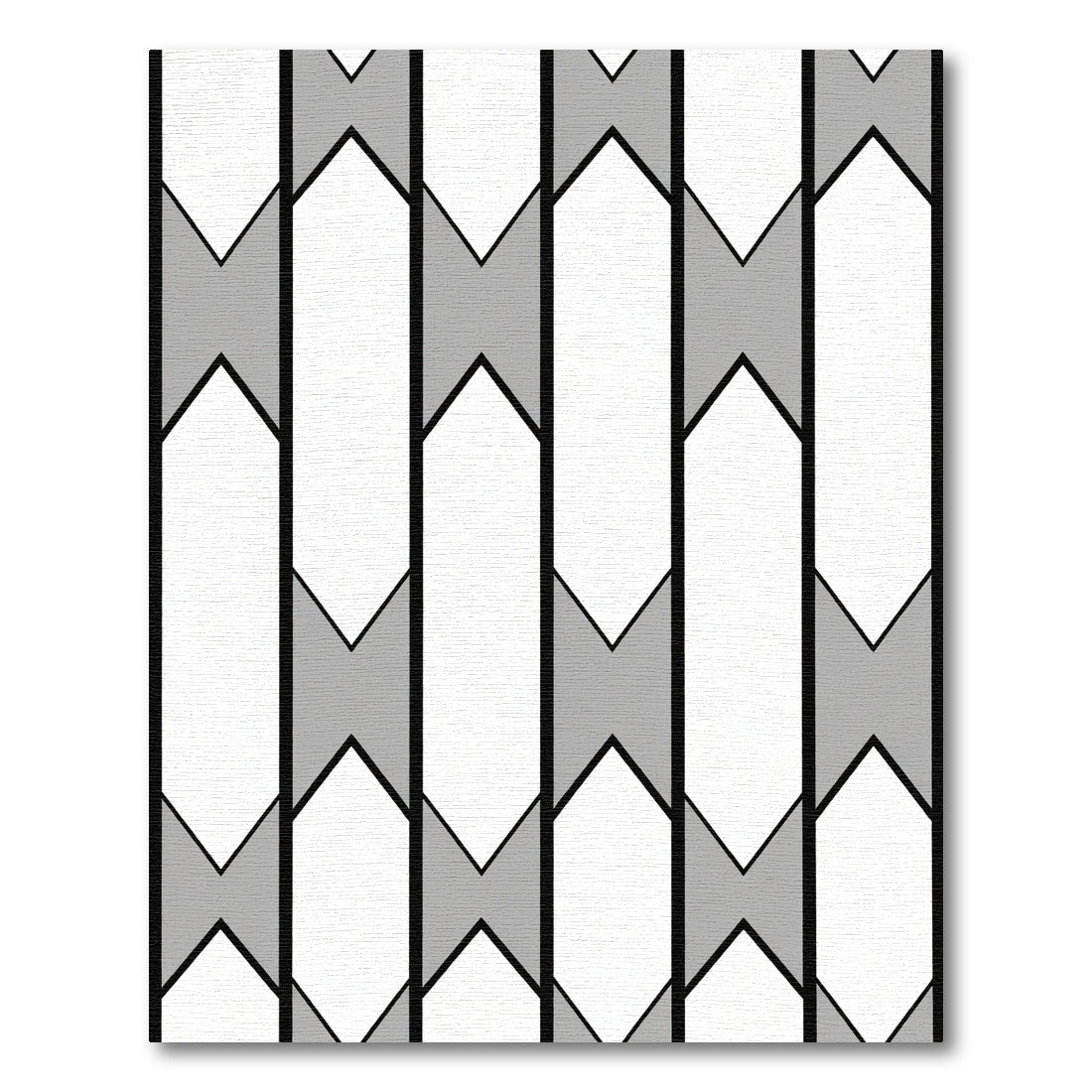 Monochromatic Vertical Chevron Block Rug
