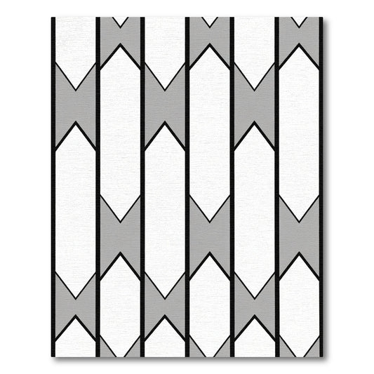 Monochromatic Vertical Chevron Block Rug