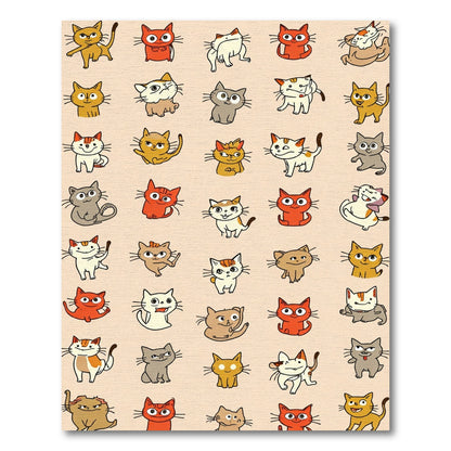 Playful Kittens Collage Decorative Rug