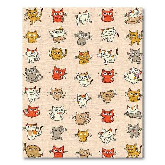 Playful Kittens Collage Decorative Rug