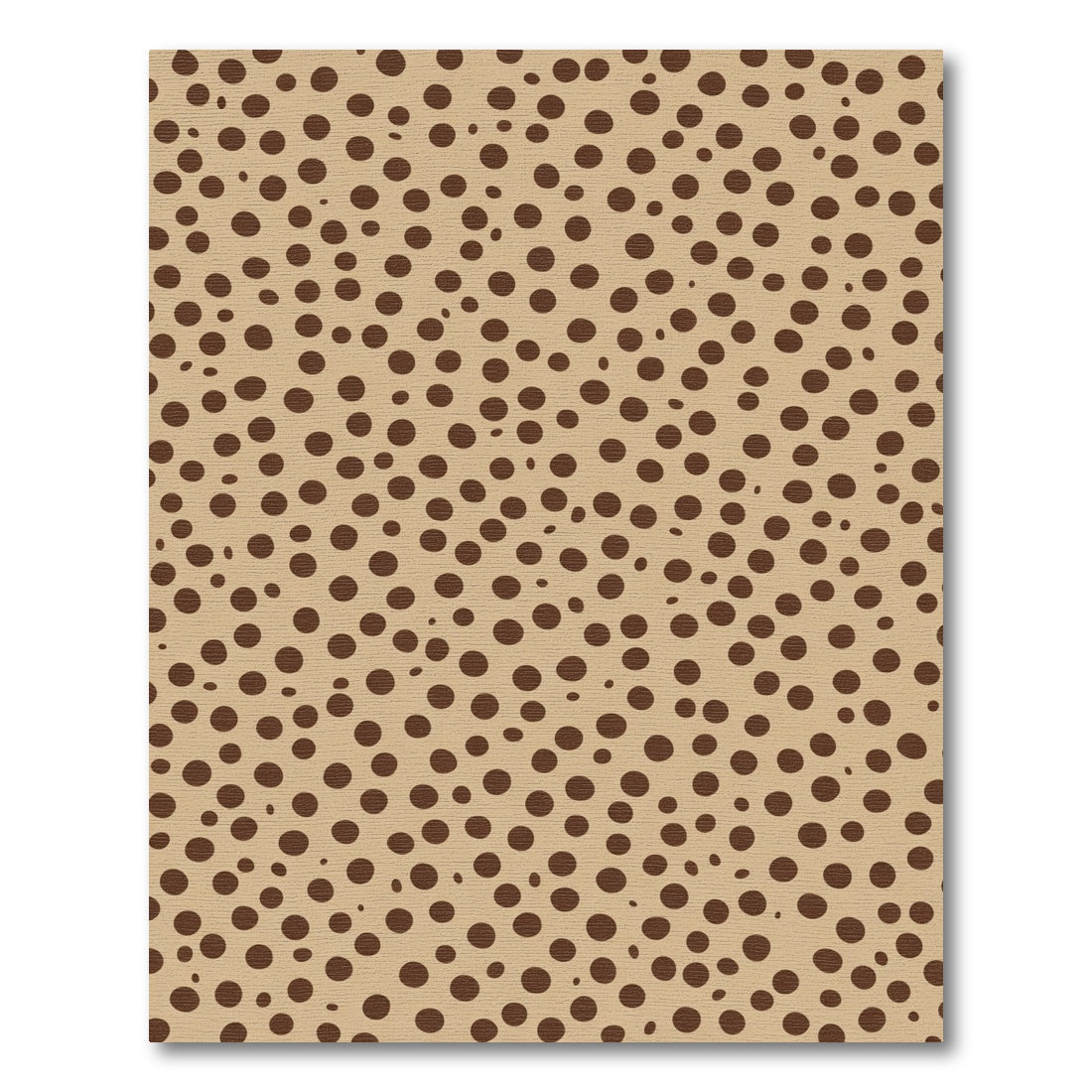 Brown Dot Speckle Throw Rug