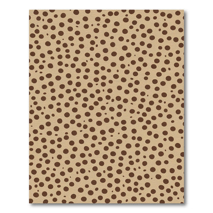 Brown Dot Speckle Throw Rug